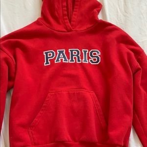 Red Paris hoodie